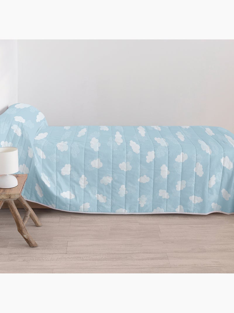 Couvre-lit Clouds "Happyfriday" Bleu - Kiabi