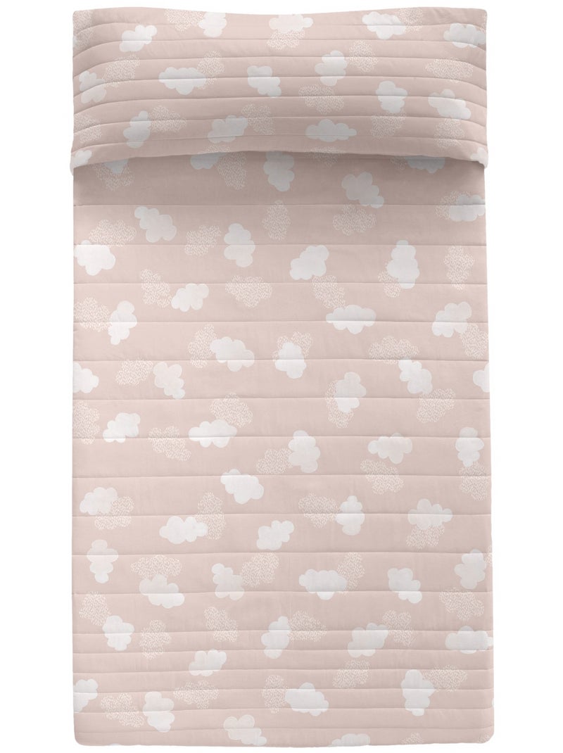 Couvre-lit Clouds "Happyfriday" Rose - Kiabi