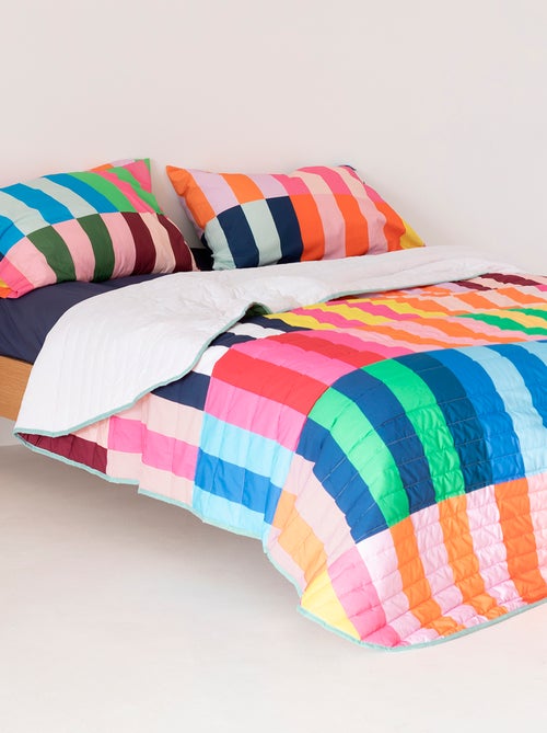 Couvre-lit Color pop "Happyfriday" - Kiabi