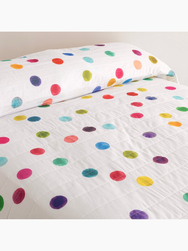 Couvre-lit Confetti "Happyfriday" Blanc - Kiabi