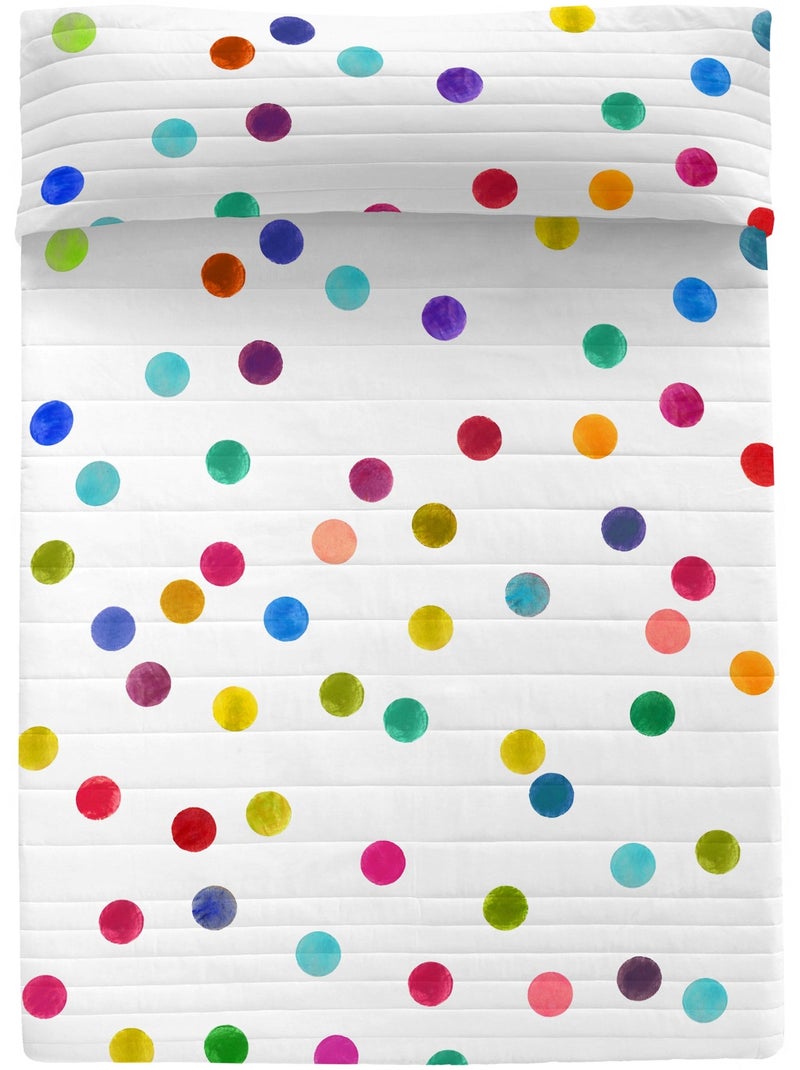 Couvre-lit Confetti "Happyfriday" Blanc - Kiabi