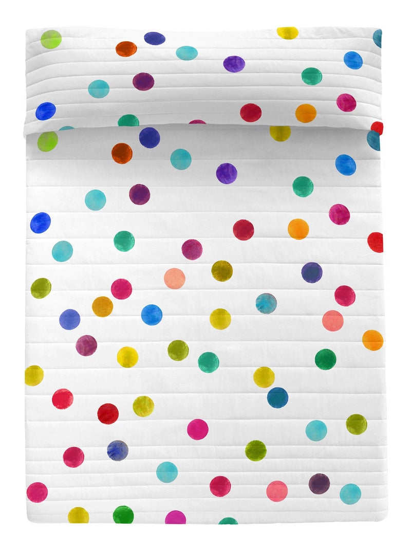 Couvre-lit Confetti "Happyfriday" Multicolore - Kiabi