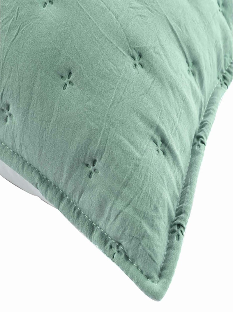 Couvre Lit Coton PROMO LINGE Vert - Kiabi