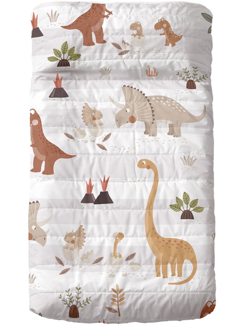 Couvre-lit Dino family "Happyfriday" Multicolore - Kiabi