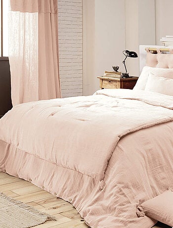 Couvre-lit double gaze de coton marine