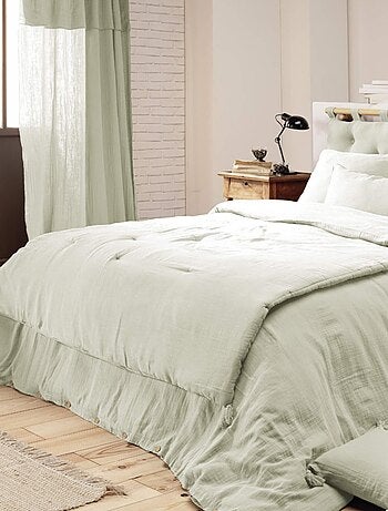 Couvre-lit double gaze de coton marine