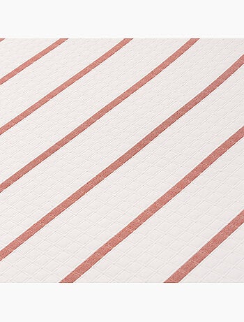 Couvre-lit en coton à rayures, tissu texturé à carreaux - Gamusi.