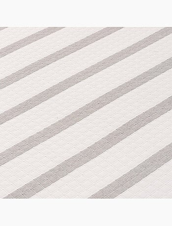 Couvre-lit en coton à rayures, tissu texturé à carreaux - Gamusi.