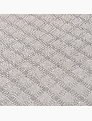 Couvre-lit en coton avec motif à carreaux en relief, tissu texturé - Gamusi.