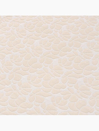 Couvre-lit en coton avec motif floral en relief, tissu texturé - Gamusi.