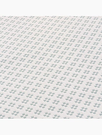 Couvre-lit en coton avec motif géométrique en relief, tissu texturé - Gamusi.