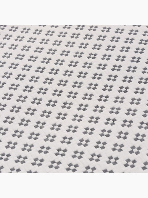 Couvre-lit en coton avec motif géométrique en relief, tissu texturé. - Kiabi Couvre-lit en coton avec motif géométrique en relief, tissu texturé. - Kiabi