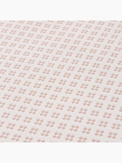 Couvre-lit en coton avec motif géométrique en relief, tissu texturé. - Kiabi