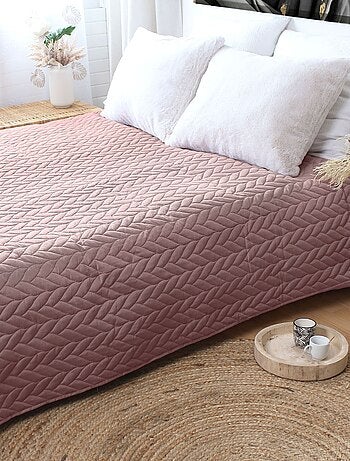 Couvre lit en microfibre dessin par ultrason