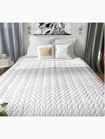 Couvre-lit en microfibre Effet tresse