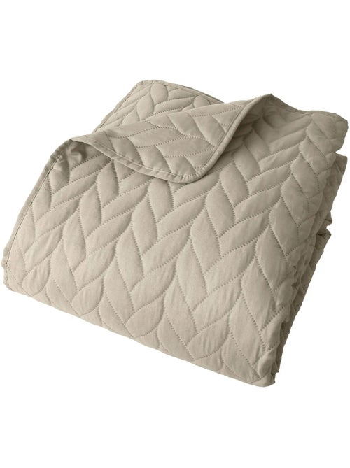 Couvre-lit en microfibre Effet tresse - Kiabi