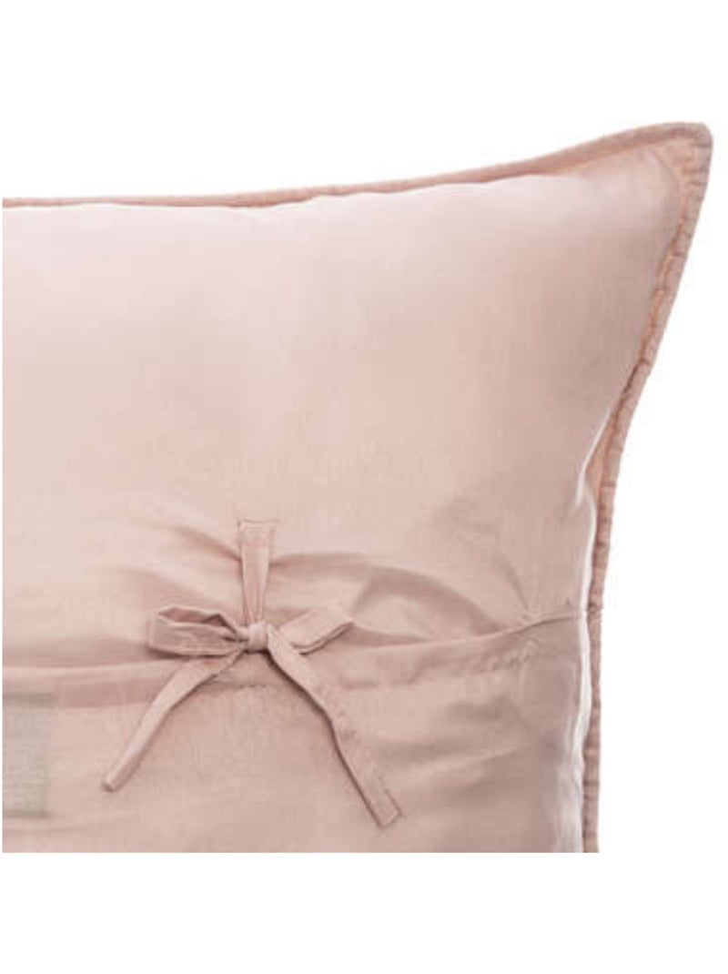 Couvre-lit et ses 2 taies assorties Rose pâle - Kiabi