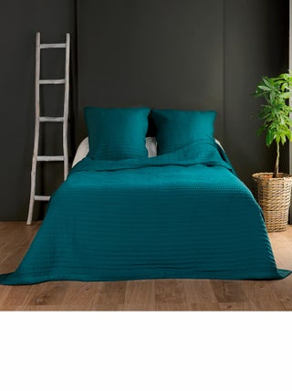 Couvre lit et taie matelassés