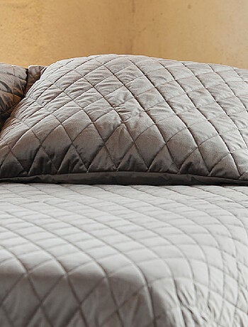 Couvre-Lit et Taies d'Oreiller en Velours Matelassé