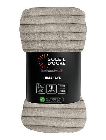 Couvre lit flanelle et velours HIMALAYA, par Soleil d'ocre