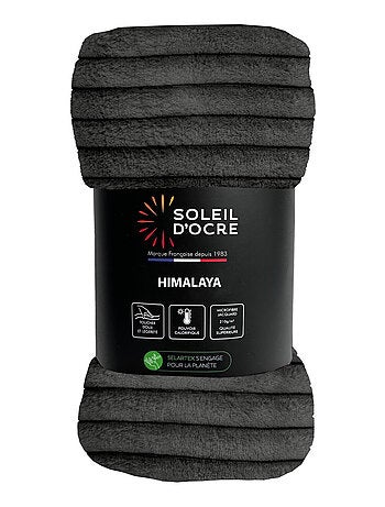 Couvre lit flanelle et velours HIMALAYA, par Soleil d'ocre