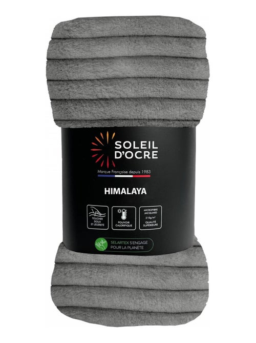 Couvre lit flanelle et velours HIMALAYA, par Soleil d'ocre - Kiabi