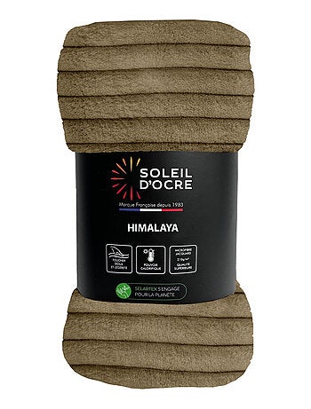 Couvre lit flanelle et velours HIMALAYA, par Soleil d'ocre
