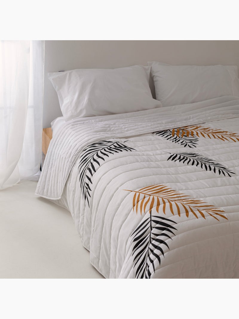 Couvre-lit Foliage "Happyfriday" Blanc - Kiabi