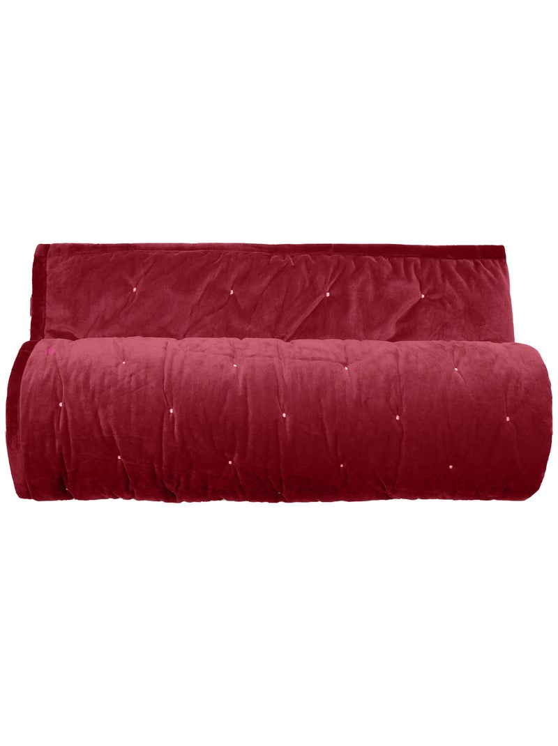 Couvre-lit GIPSY Rouge pourpre - Kiabi