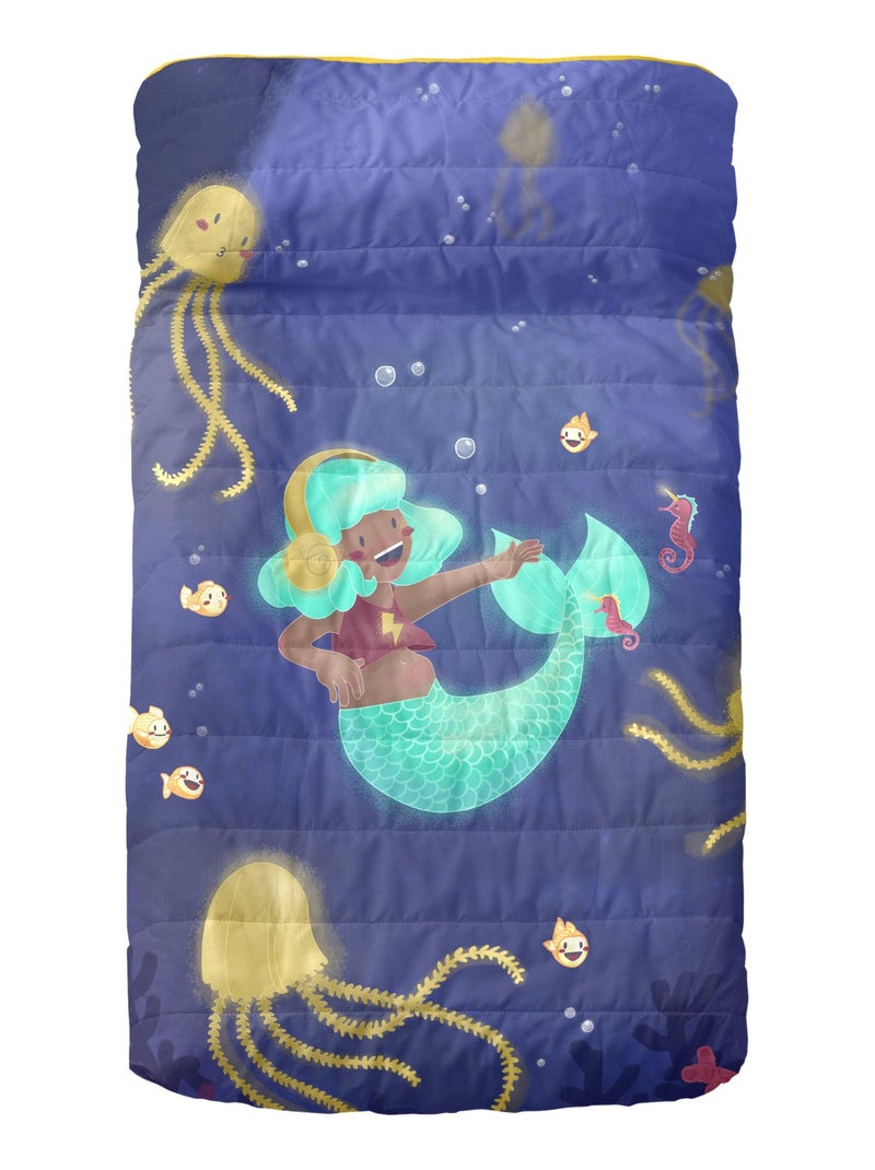 Couvre-lit Happy mermaid Berceau "Happyfriday" Blanc - Kiabi