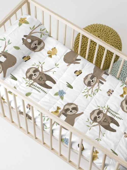 Couvre-lit Happy sloth Berceau "Happyfriday" - Kiabi