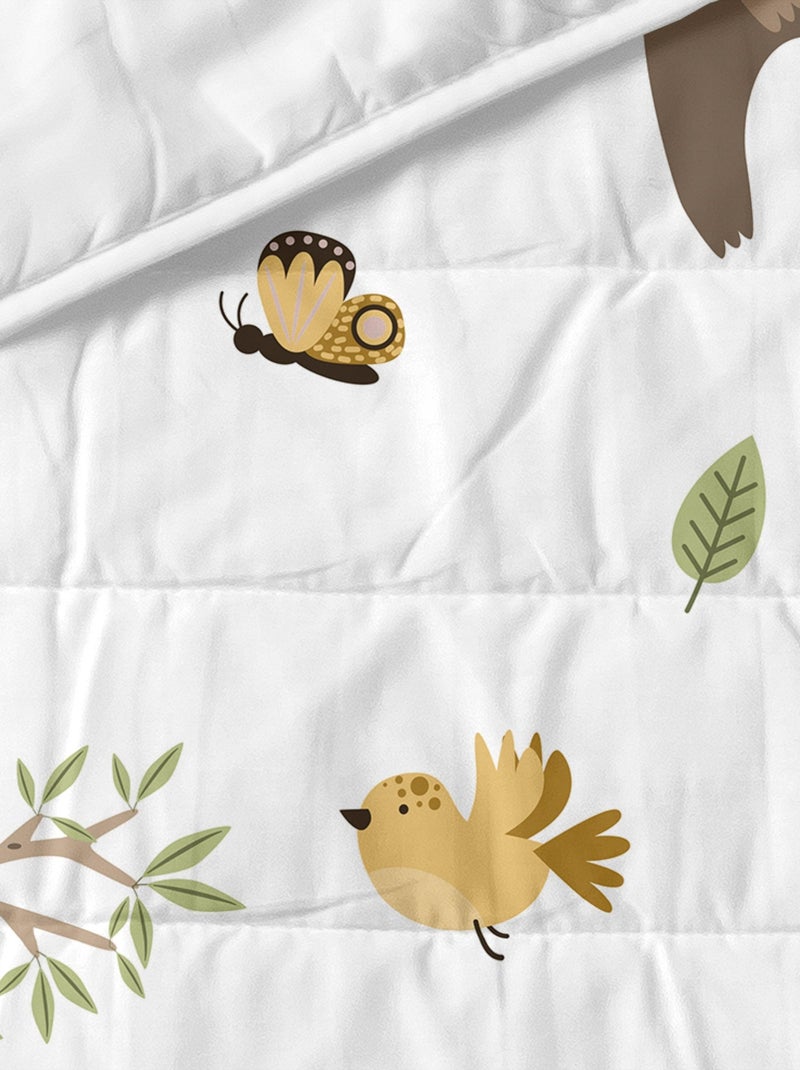 Couvre-lit Happy sloth Berceau "Happyfriday" Blanc - Kiabi