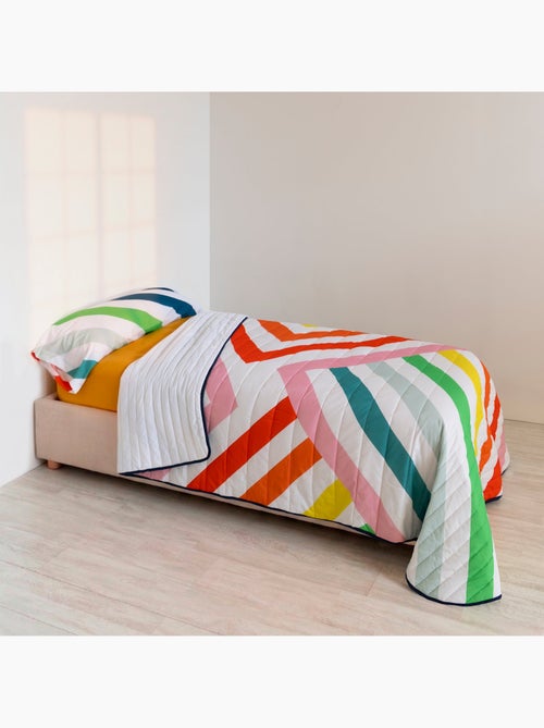 Couvre-lit Happy stripes "Happyfriday" - Kiabi
