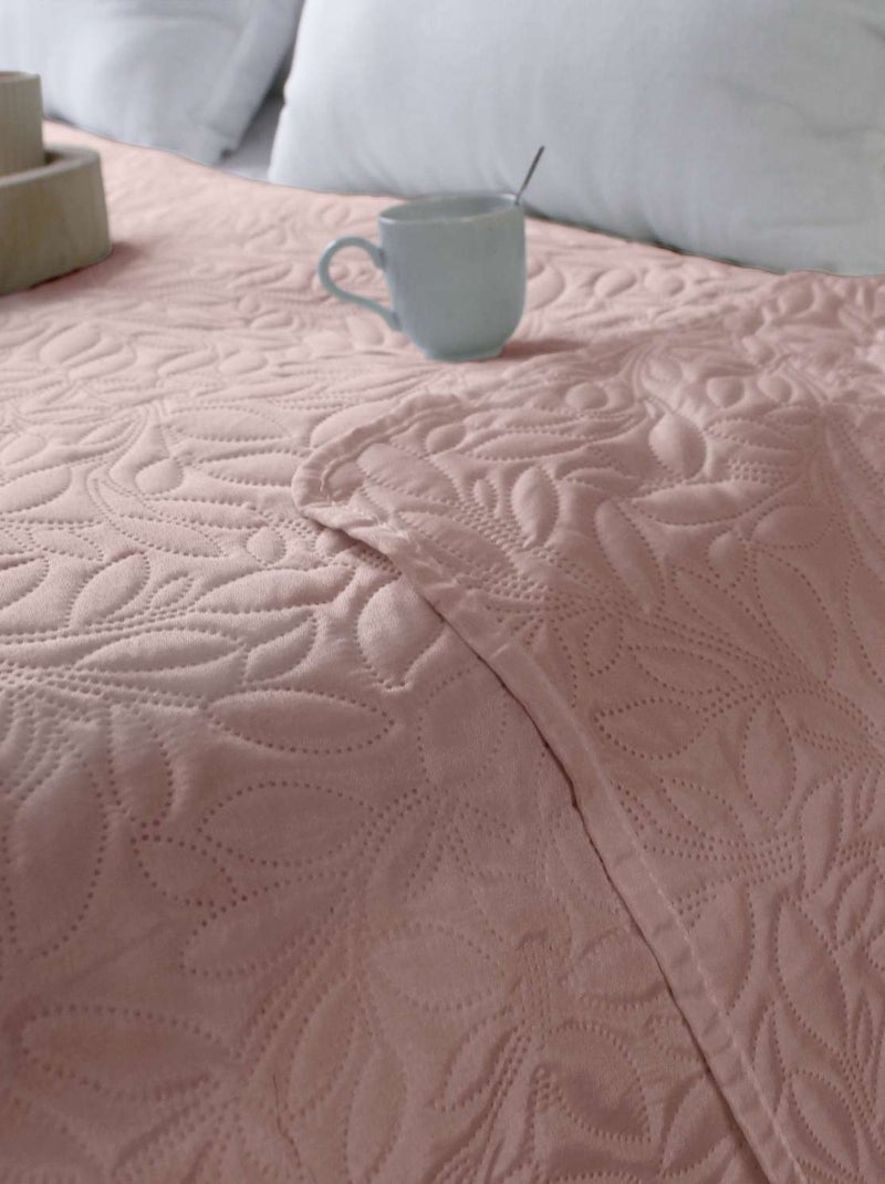 Couvre-lit imprimé floral Rose - Kiabi