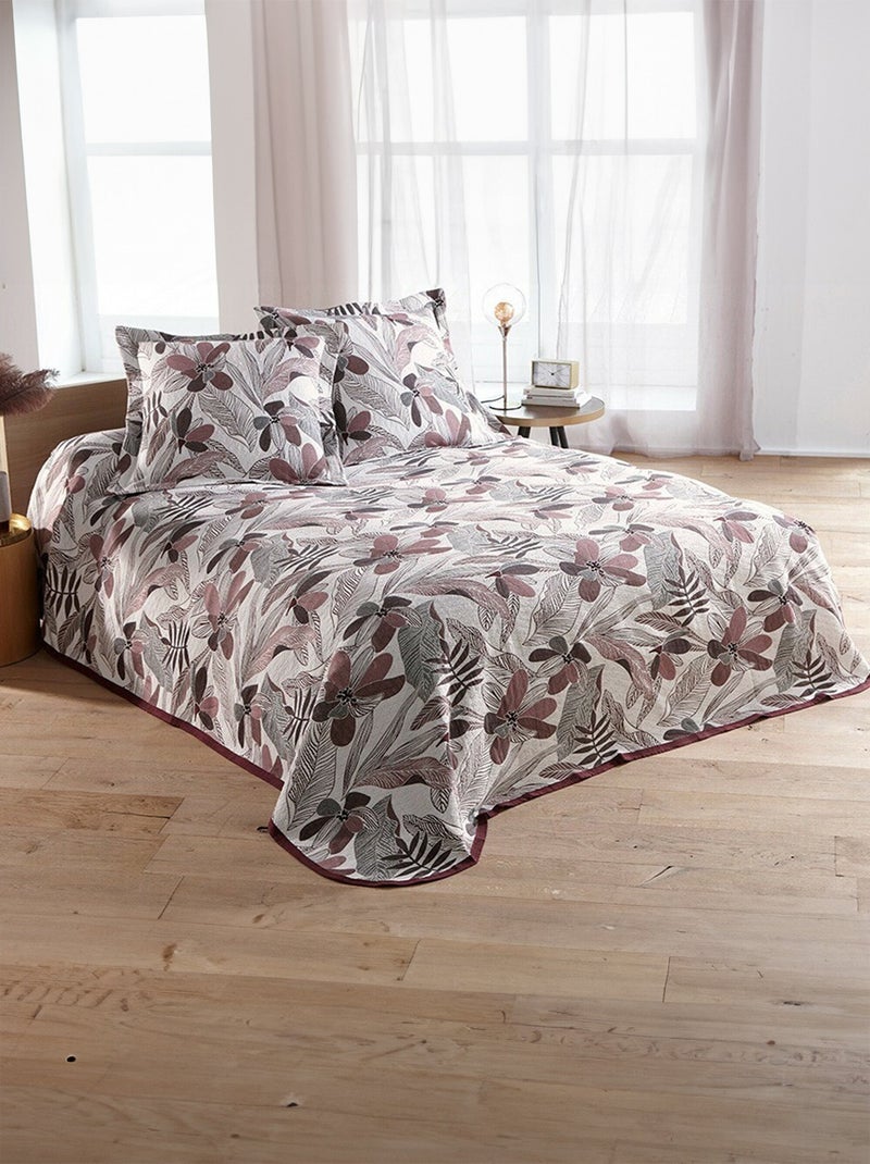 Zhiyuan Couvre-Lit Jacquard à Volants En Dentelle Jaune Clair 150x200cm Avec 2 Taies D'Oreiller - Literie Romantique