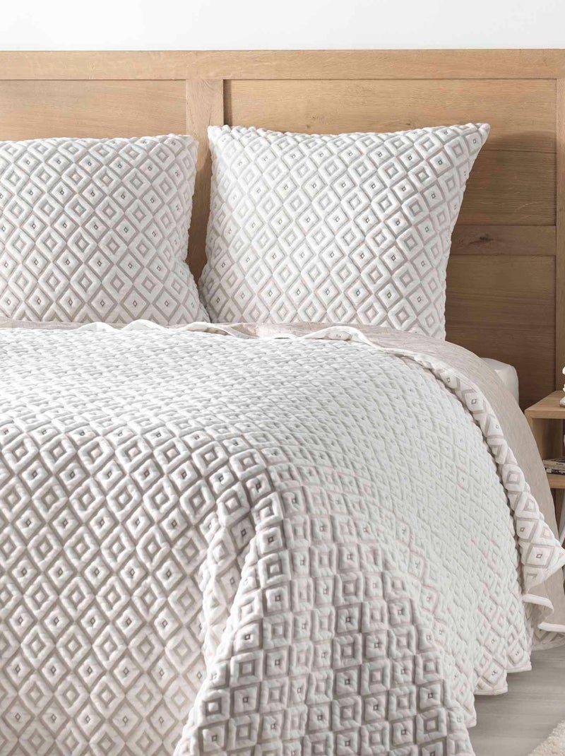 Couvre lit Joanna 220x240cm Beige - Kiabi
