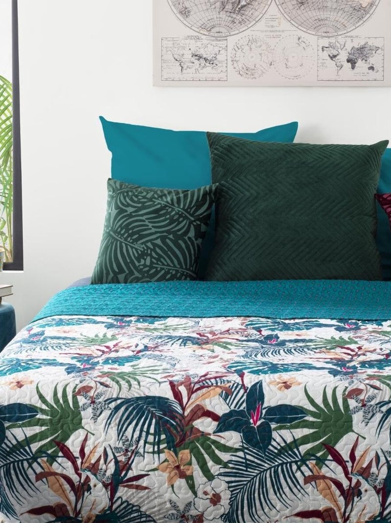 Couvre lit Jungle Bleu - Kiabi