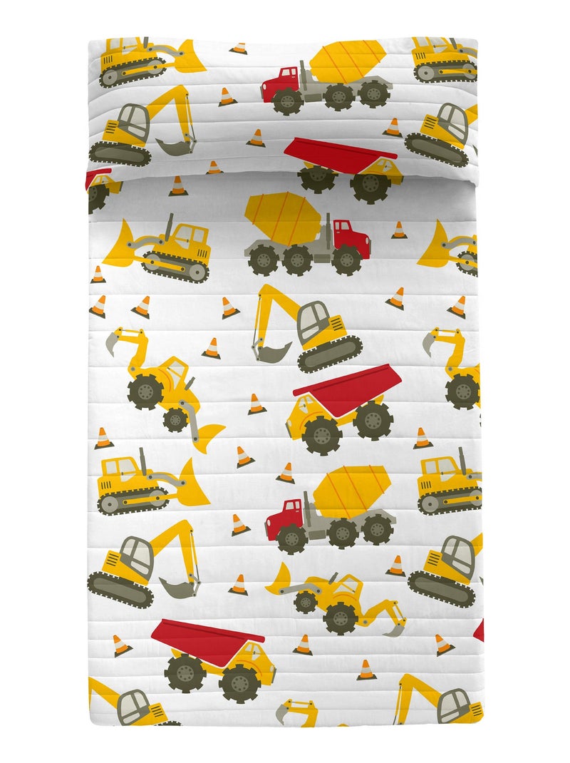 Couvre-lit Machinery "Happyfriday" Multicolore - Kiabi
