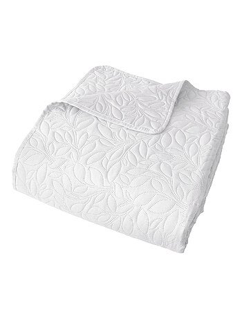 Couvre-lit microfibre à motif floral