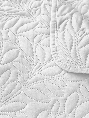 Couvre-lit microfibre à motif floral