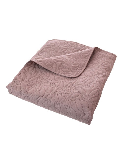 Couvre-lit microfibre à motif floral - Kiabi