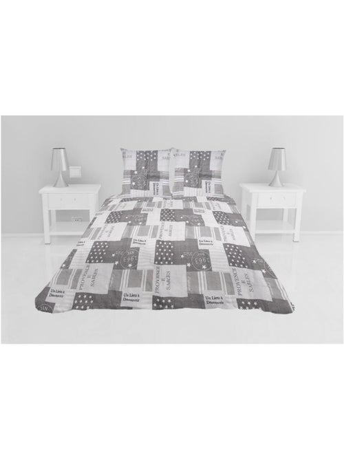 Couvre lit microfibre + taies 220 x 240 cm Provence - Kiabi Couvre lit microfibre + taies 220 x 240 cm Provence - Kiabi