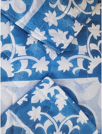 Couvre lit microfibre + taies 240 x 260 cm Persan gris