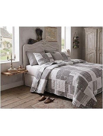 Couvre lit microfibre + taies provence
