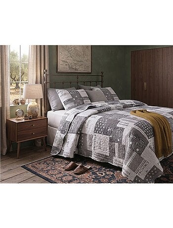 Couvre lit microfibre + taies provence