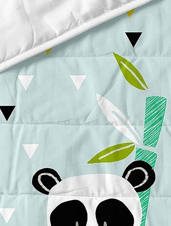 Couvre-lit Panda garden blue Berceau "Happyfriday