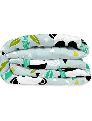 Couvre-lit Panda garden blue "Happyfriday