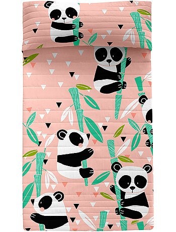 Couvre-lit Panda garden "Happyfriday