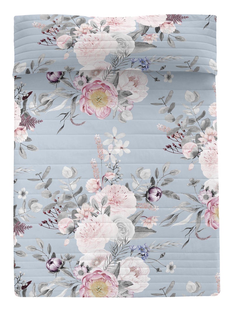 Couvre-lit Soft bouquet "Happyfriday" Multicolore - Kiabi
