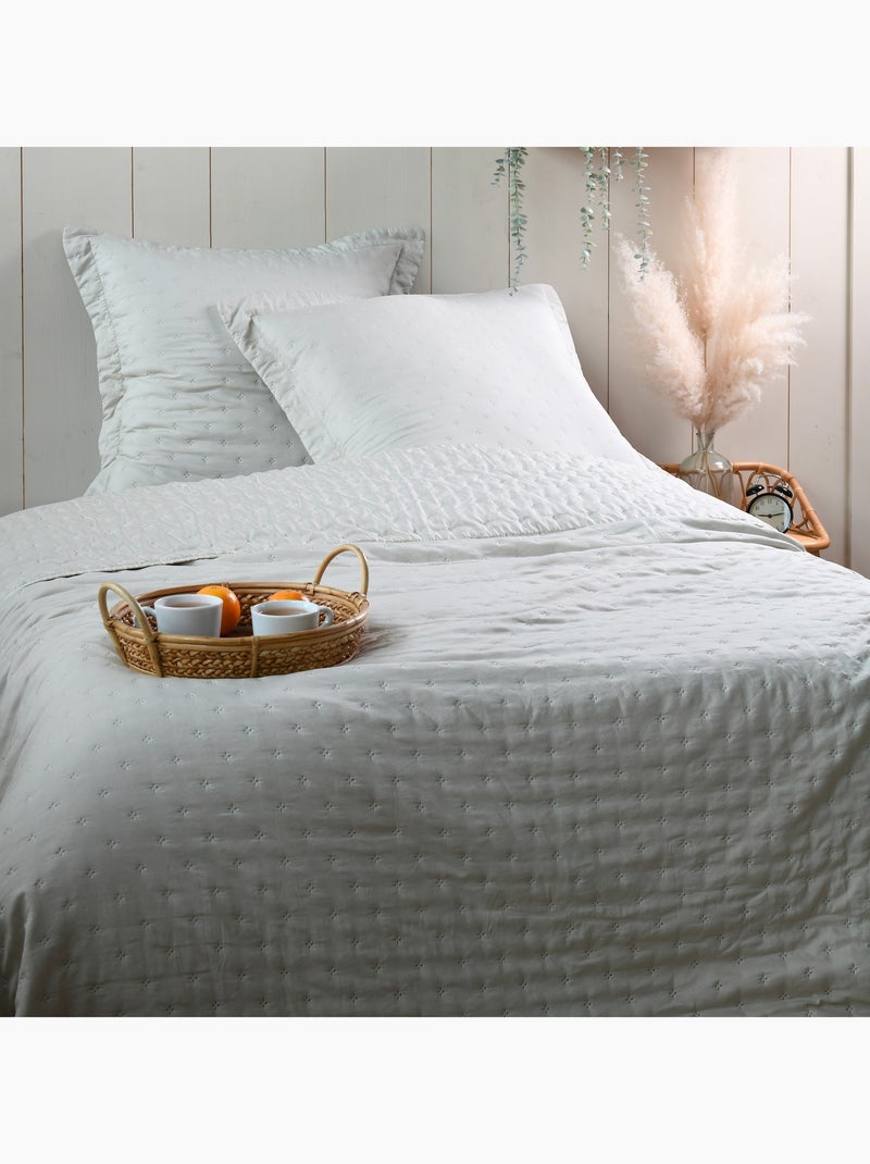 Couvre lit + taies Collection Chloé Beige - Kiabi
